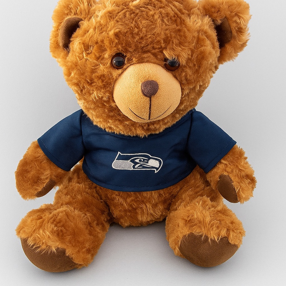 Seattle Seahawks Forever Collectibles Brown and Blue Stuffed Bear